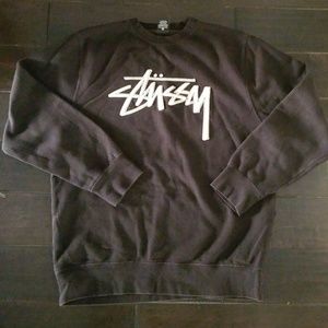 Vintage STUSSY Embroidered Crewneck L